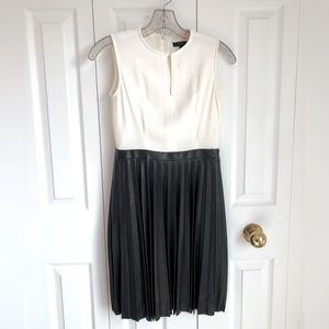 J.Crew silk and leather dress